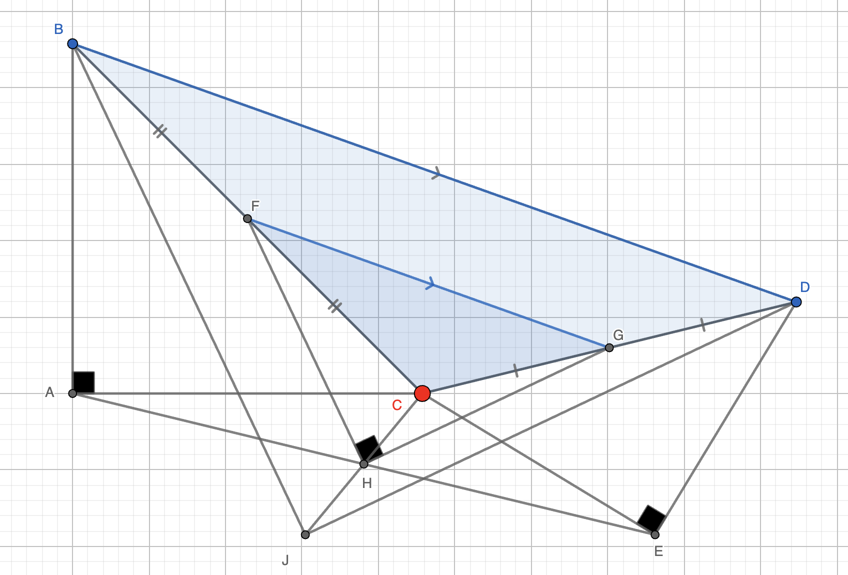 Second right triangle construction